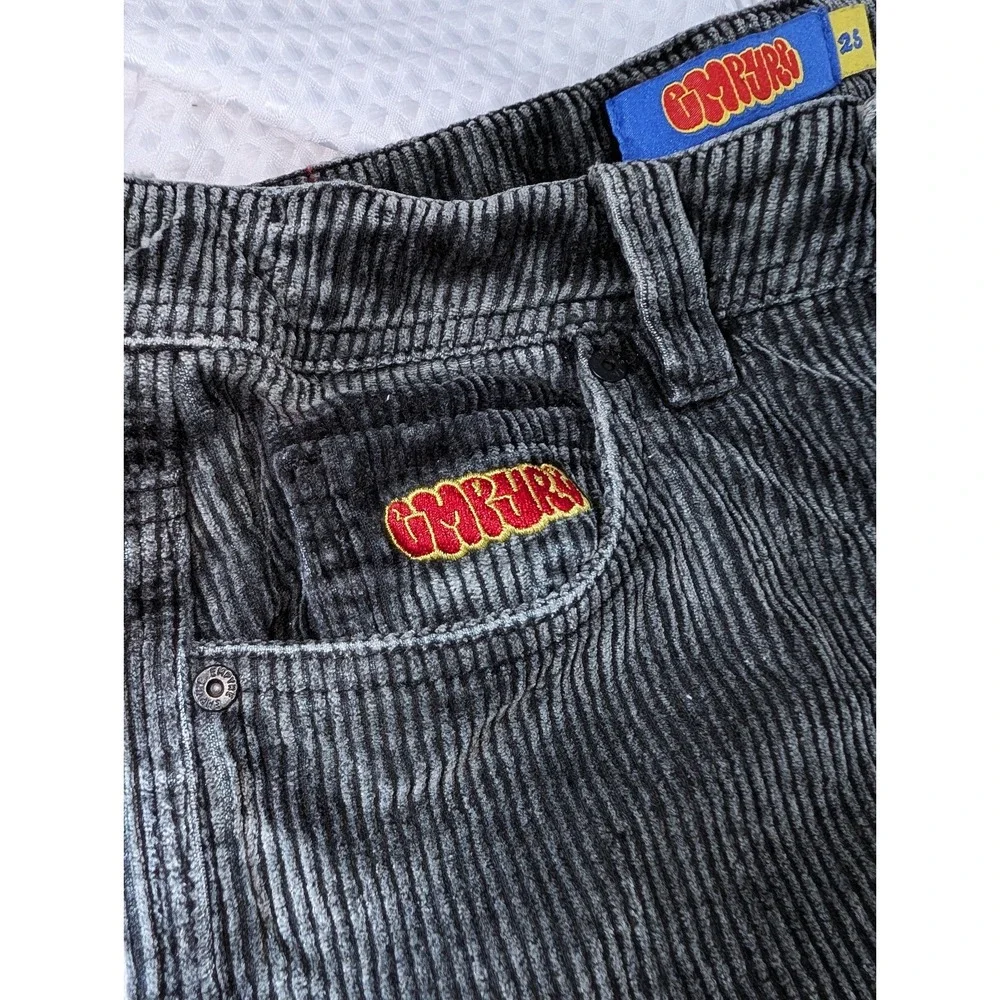 Empyre Relax Loose Fit Black Corduroy Skate Pants Teen/Men Sz 25, waist-28 XS